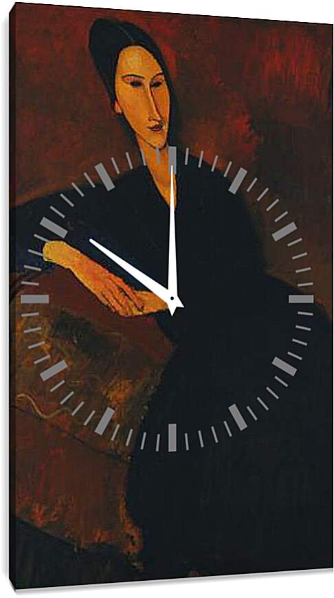 Часы картина - Anna Zborowska. Анна Зборовская. Амедео Модильяни