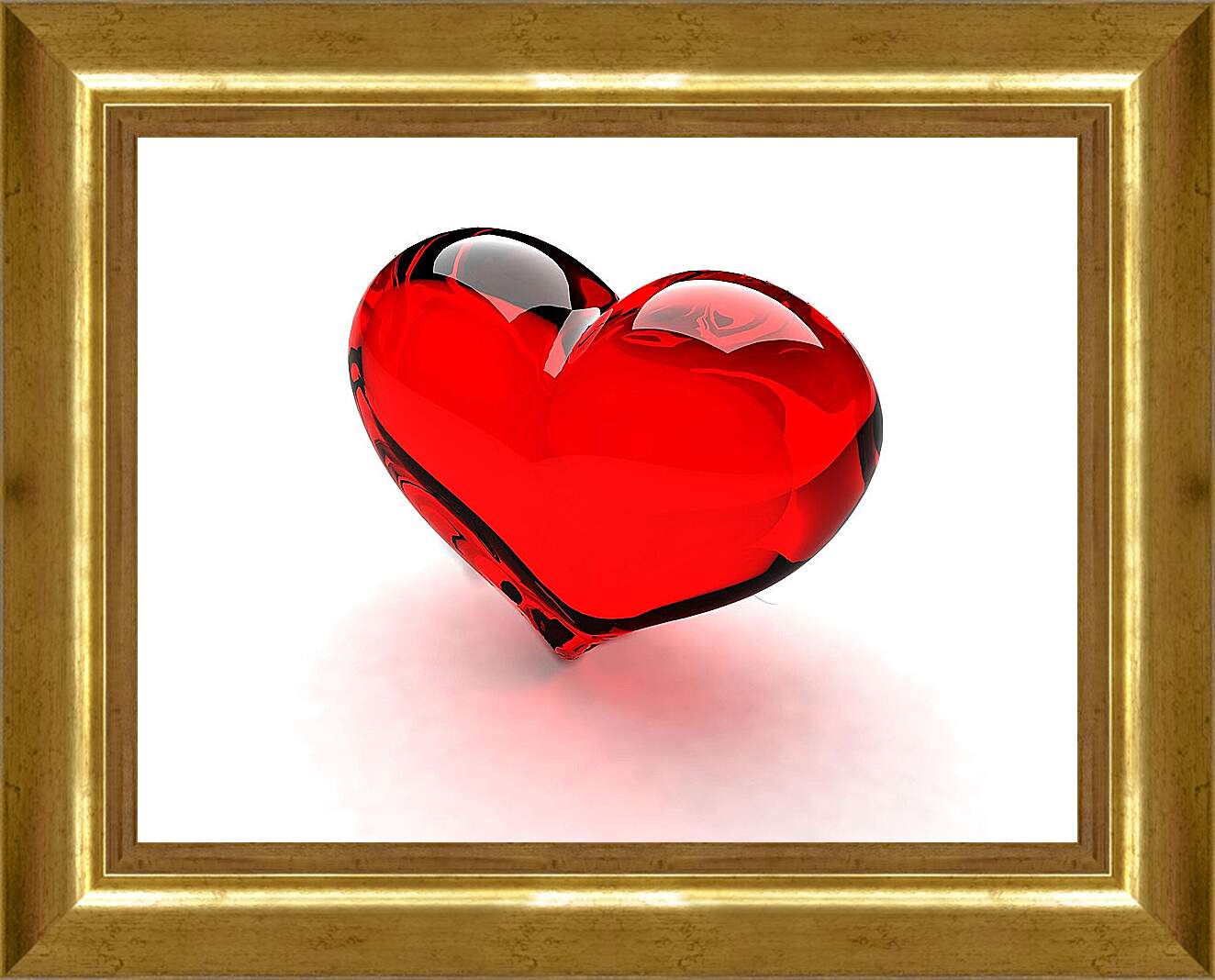 Картина в раме - Стеклянное сердце