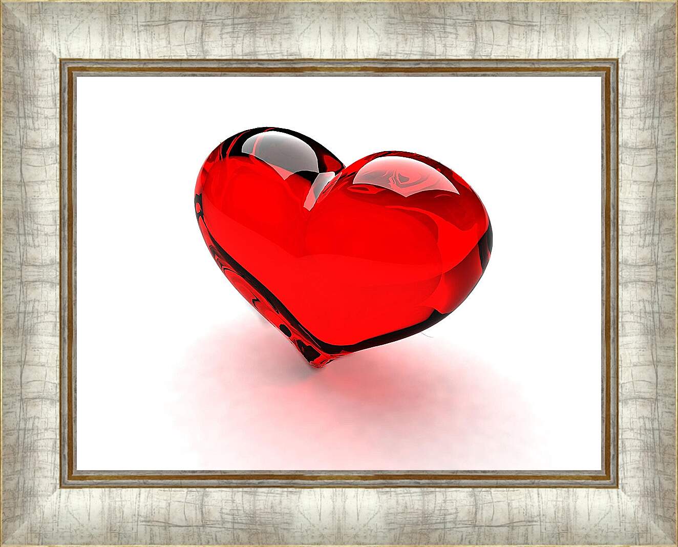 Картина в раме - Стеклянное сердце