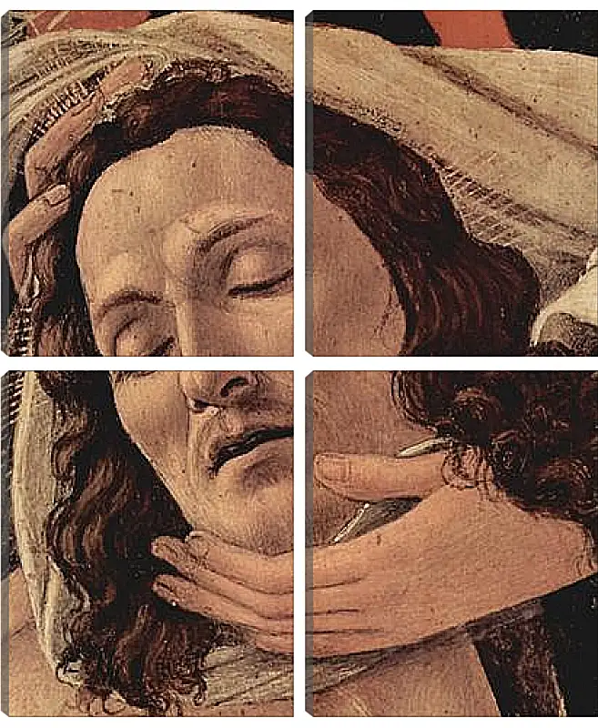 Модульная картина - Weeping Christ (detail) Сандро Боттичелли