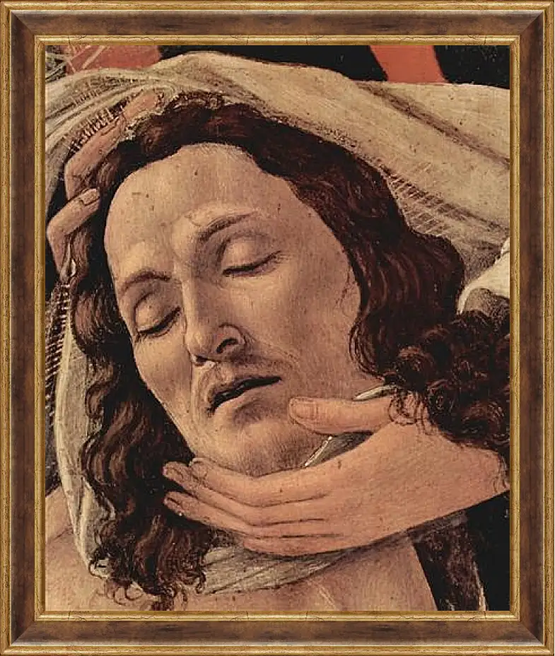 Картина в раме - Weeping Christ (detail) Сандро Боттичелли