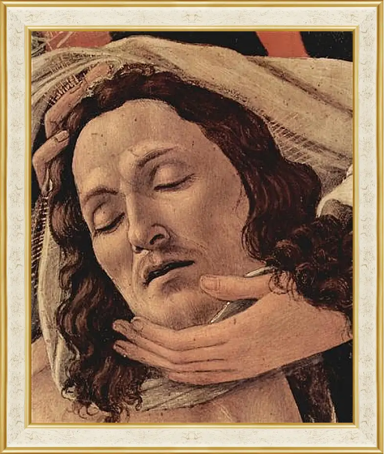 Картина в раме - Weeping Christ (detail) Сандро Боттичелли