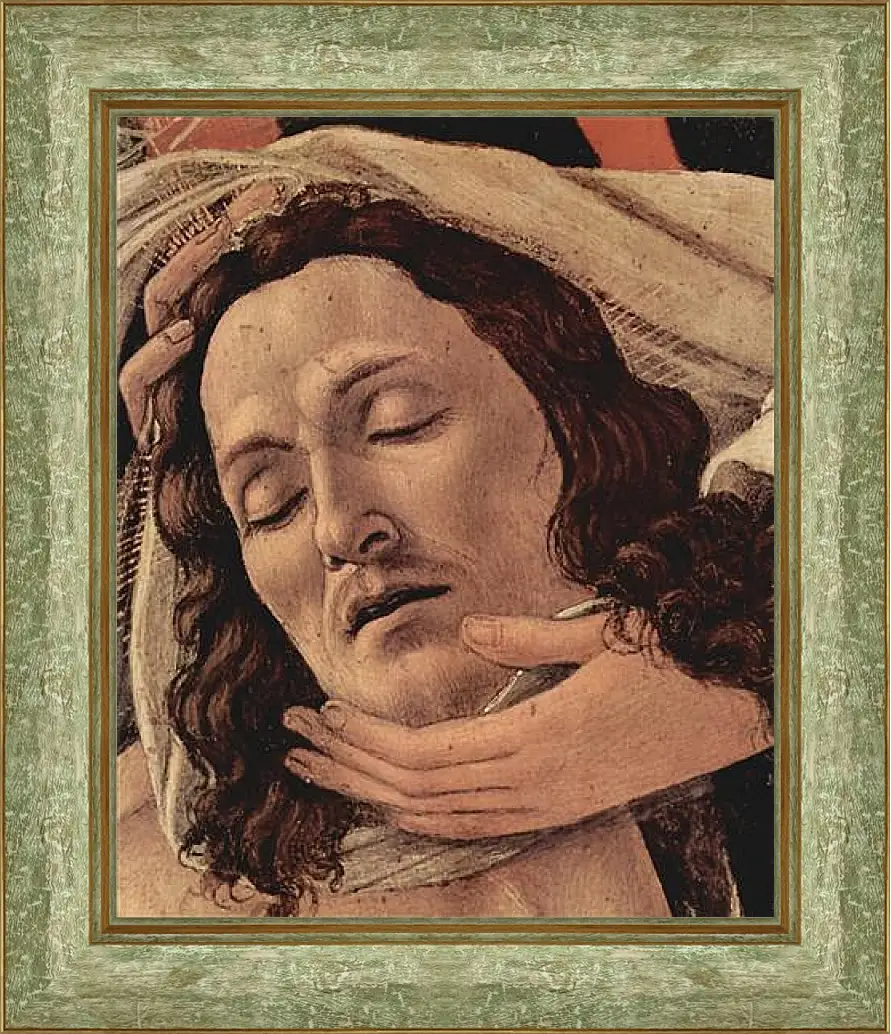 Картина в раме - Weeping Christ (detail) Сандро Боттичелли