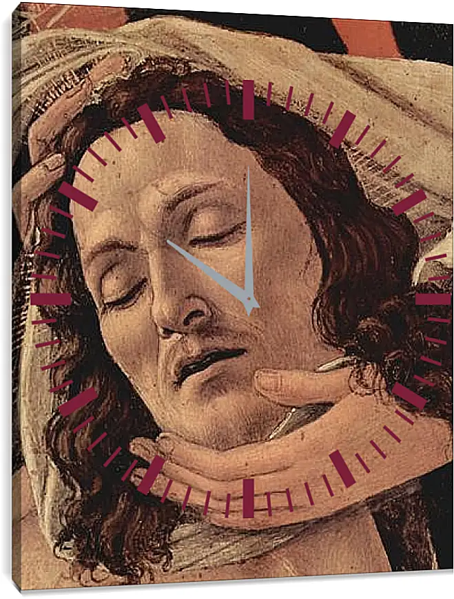 Часы картина - Weeping Christ (detail) Сандро Боттичелли