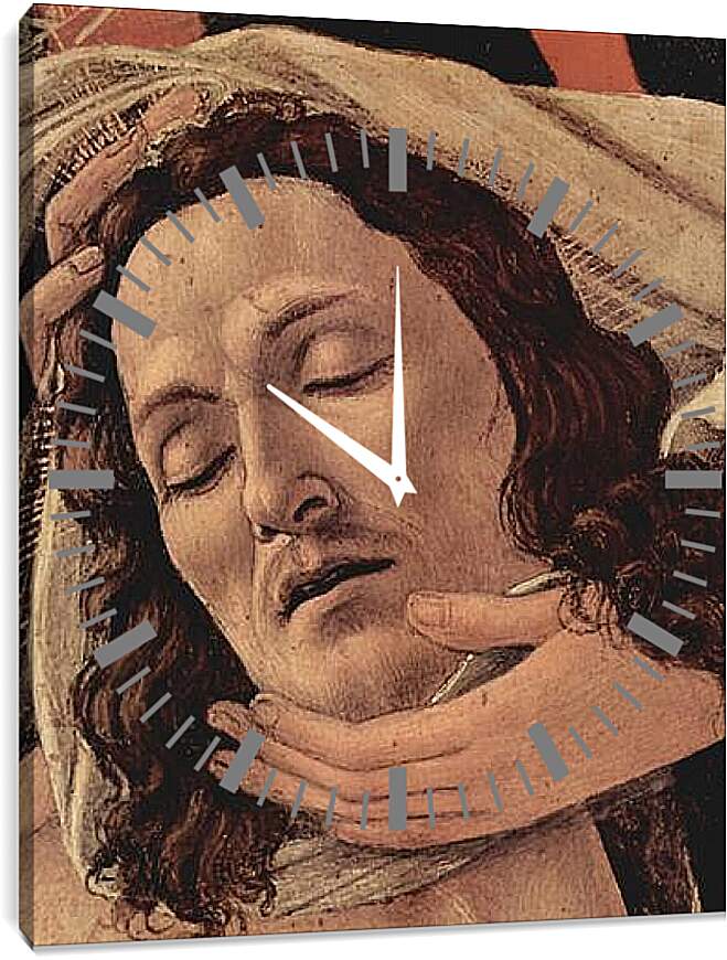 Часы картина - Weeping Christ (detail) Сандро Боттичелли