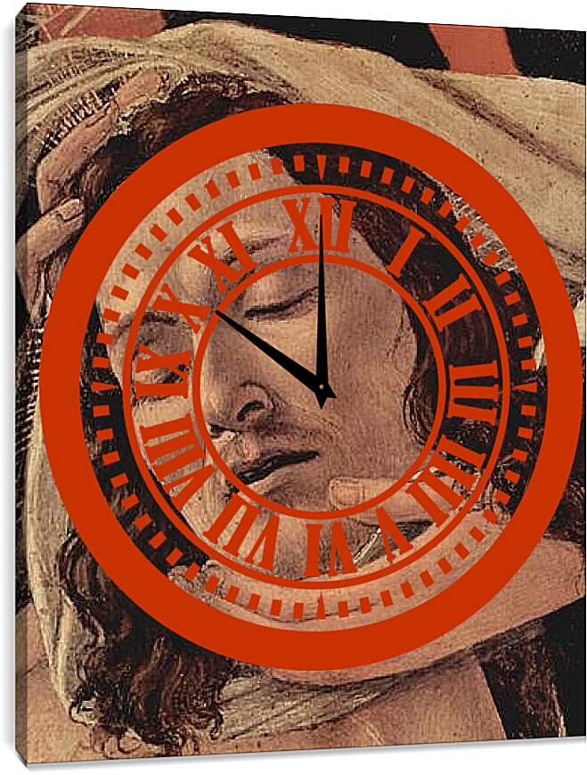 Часы картина - Weeping Christ (detail) Сандро Боттичелли