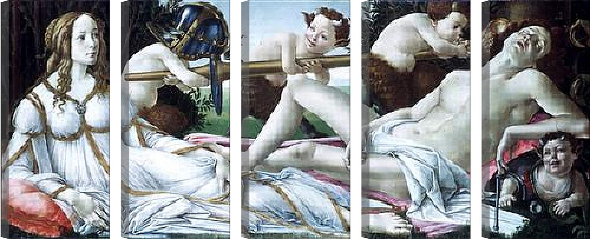 Модульная картина - Venus and Mars. Сандро Боттичелли