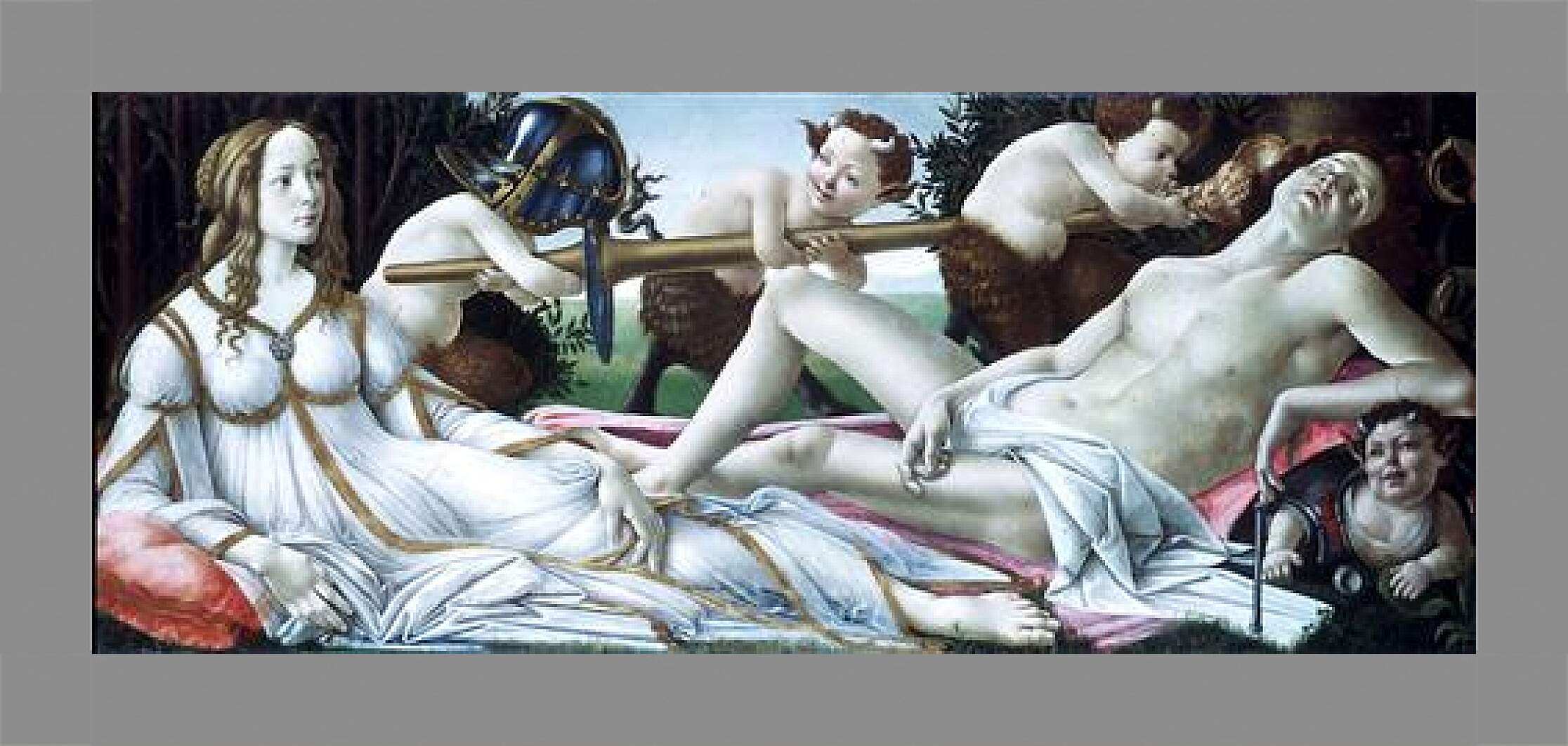 Картина в раме - Venus and Mars. Сандро Боттичелли