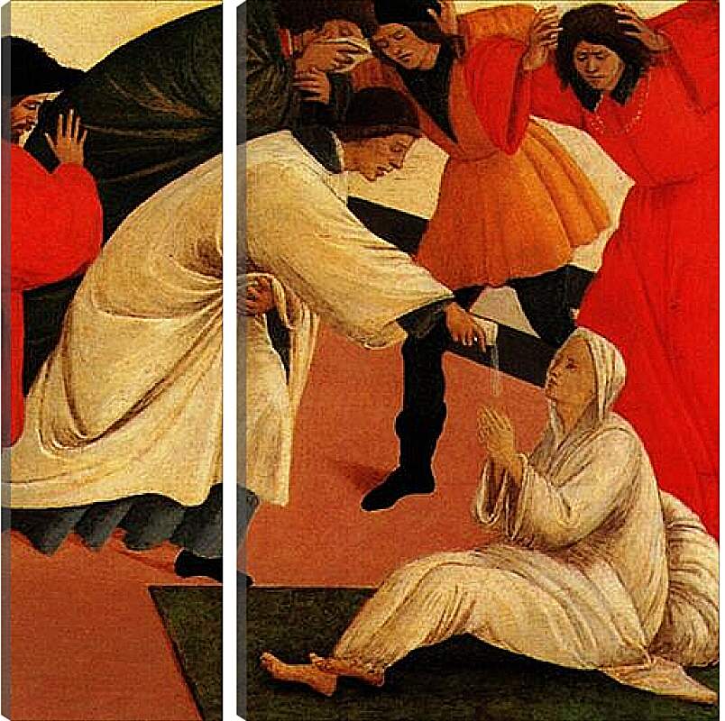 Модульная картина - Three miracles of saint Zenobius (detail 2) Сандро Боттичелли