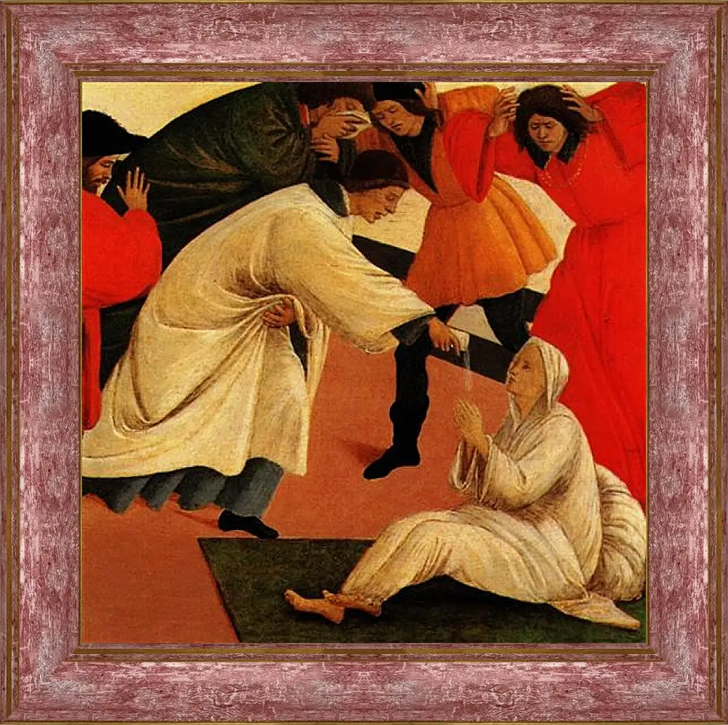 Картина в раме - Three miracles of saint Zenobius (detail 2) Сандро Боттичелли