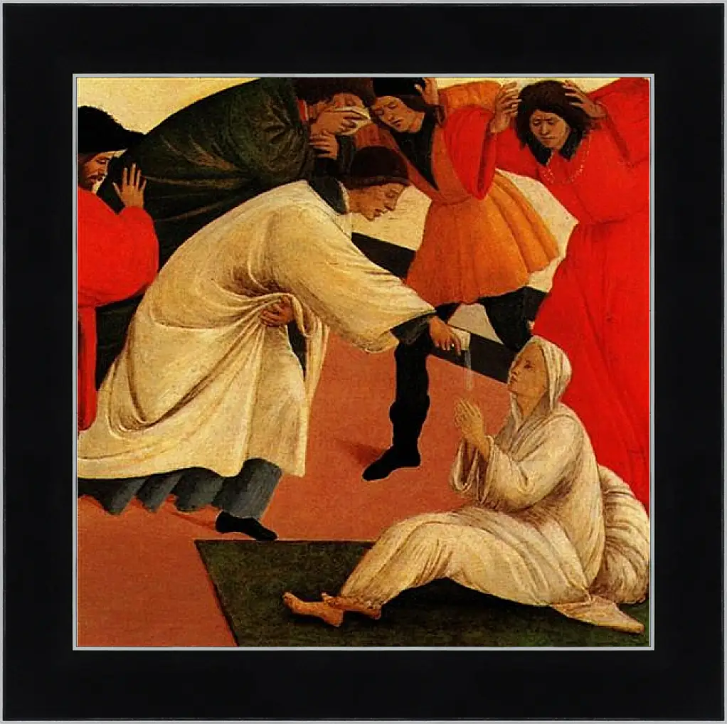 Картина в раме - Three miracles of saint Zenobius (detail 2) Сандро Боттичелли