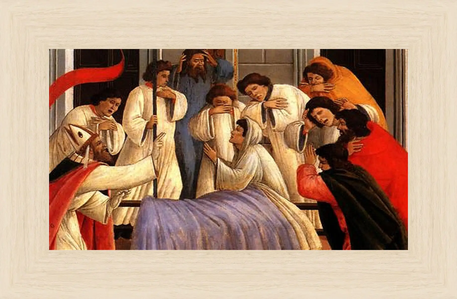 Картина в раме - Three miracles of saint Zenobius (detail) Сандро Боттичелли