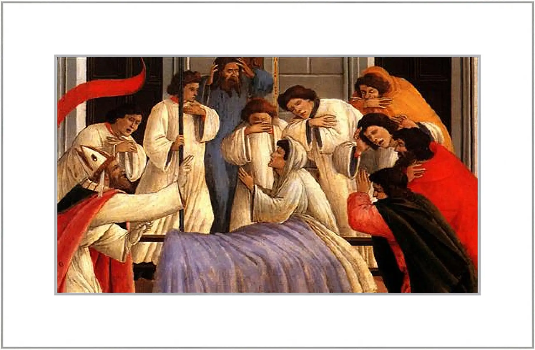 Картина в раме - Three miracles of saint Zenobius (detail) Сандро Боттичелли
