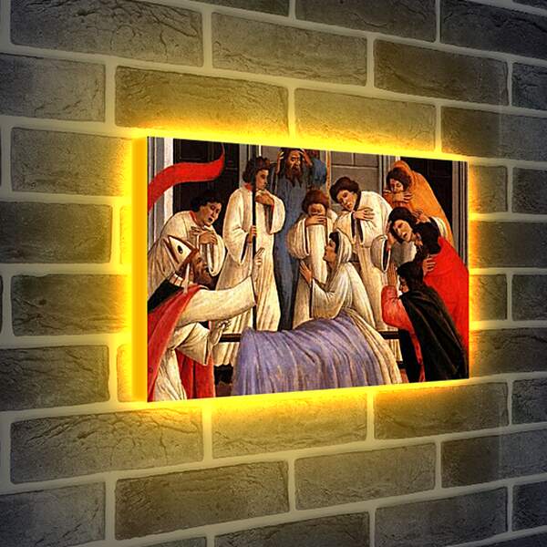 Лайтбокс световая панель - Three miracles of saint Zenobius (detail) Сандро Боттичелли