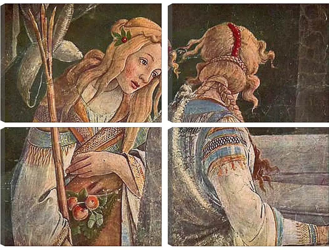 Модульная картина - The youth of the Moses (detail 2) Сандро Боттичелли