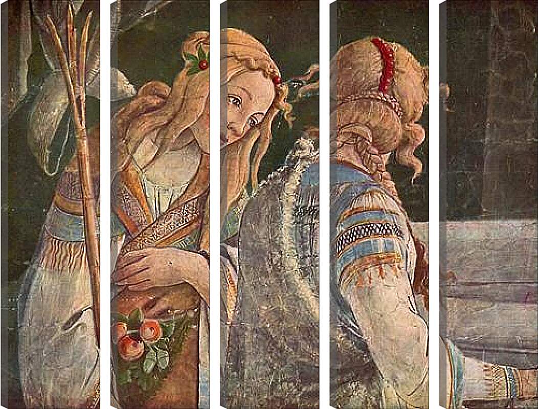 Модульная картина - The youth of the Moses (detail 2) Сандро Боттичелли