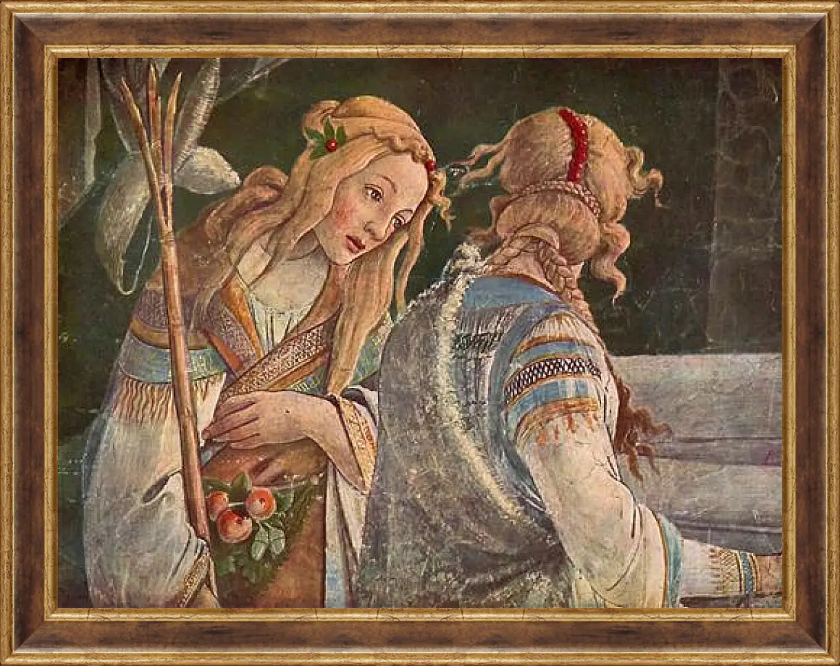 Картина в раме - The youth of the Moses (detail 2) Сандро Боттичелли