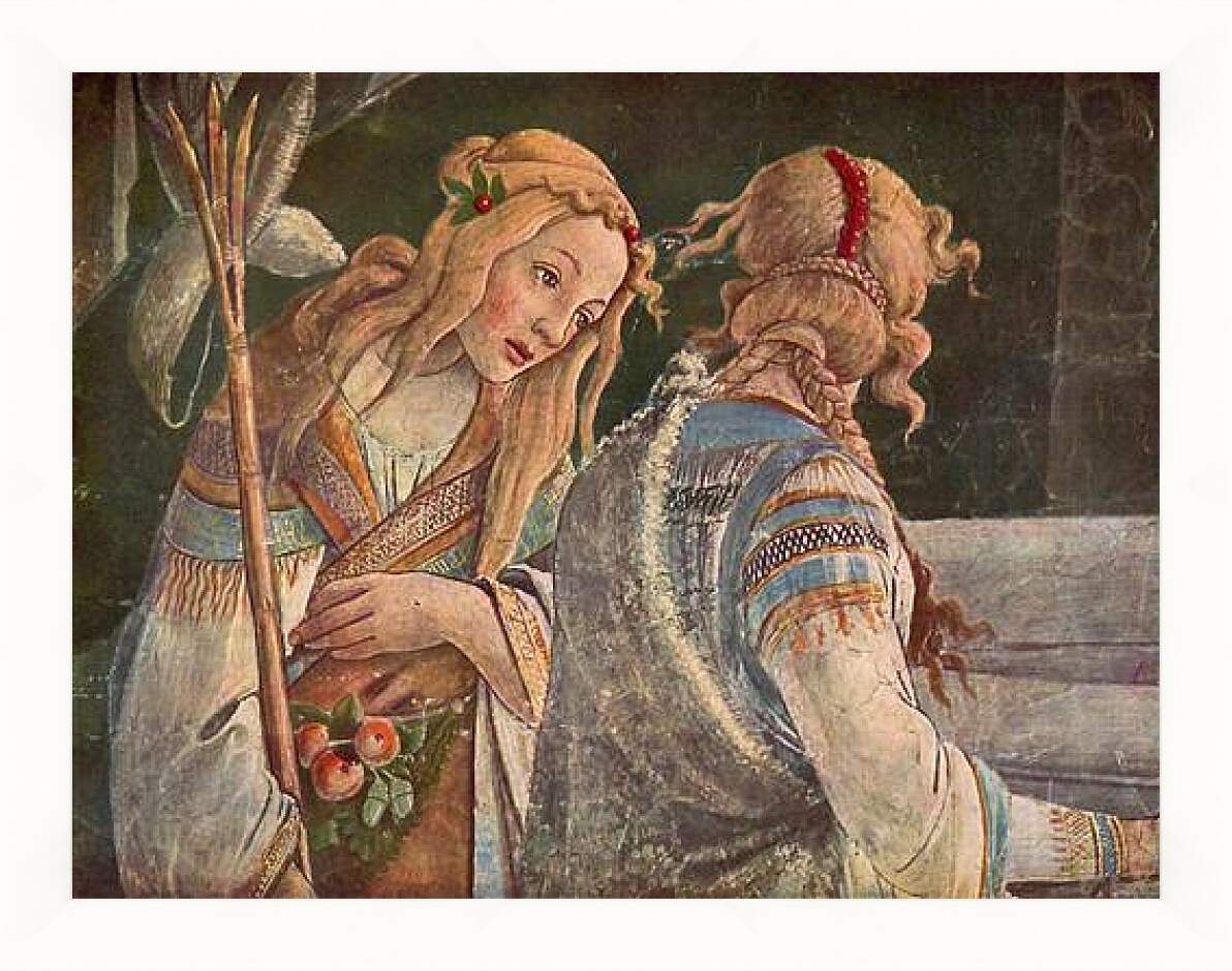 Картина в раме - The youth of the Moses (detail 2) Сандро Боттичелли