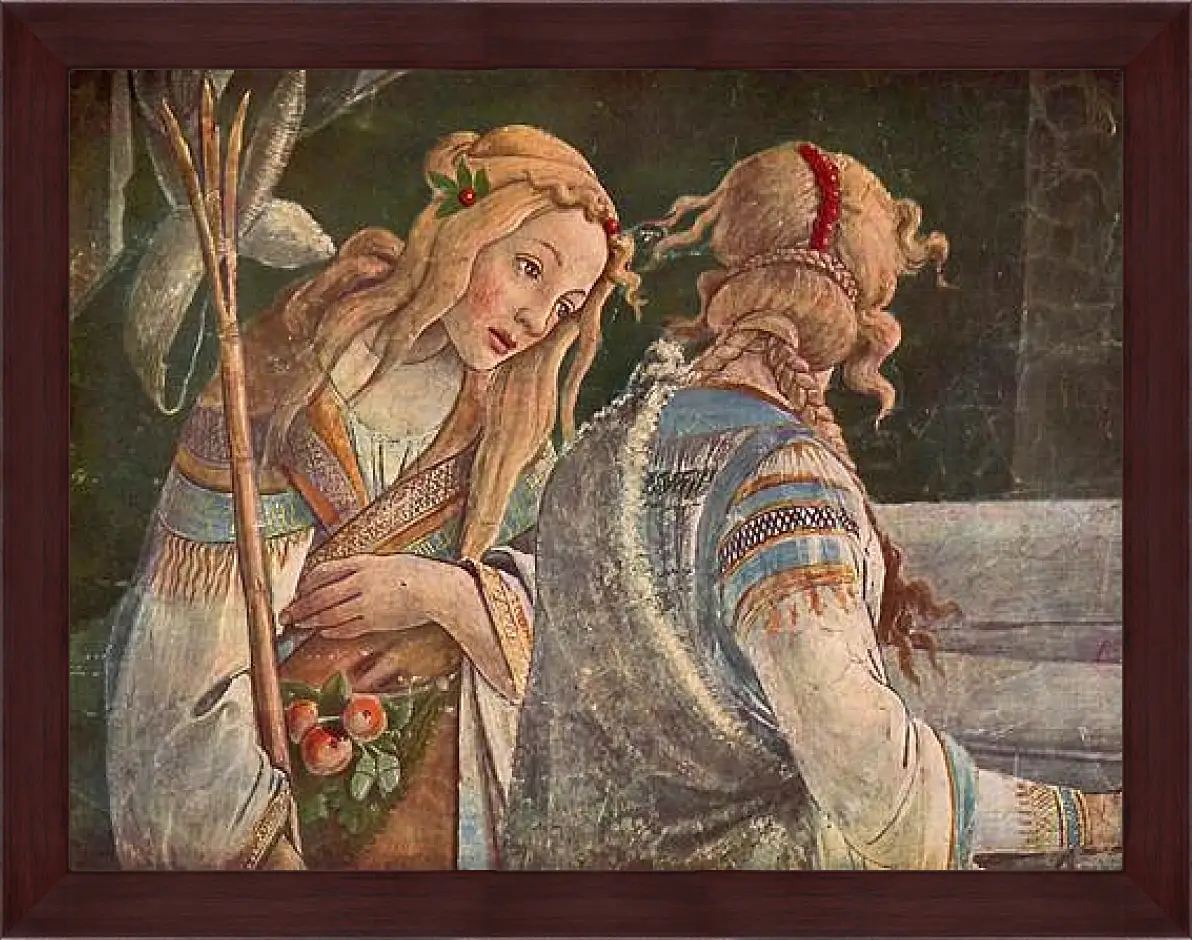 Картина в раме - The youth of the Moses (detail 2) Сандро Боттичелли