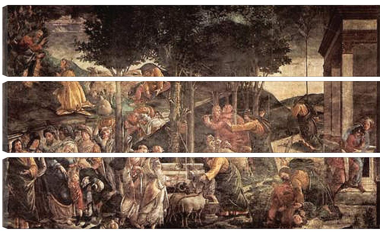 Модульная картина - The youth of the Moses. Сандро Боттичелли