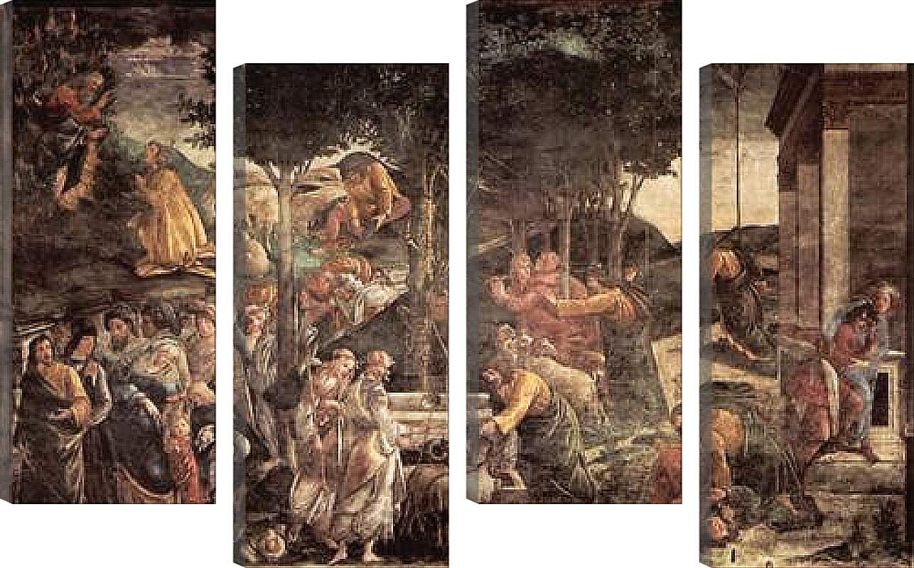Модульная картина - The youth of the Moses. Сандро Боттичелли