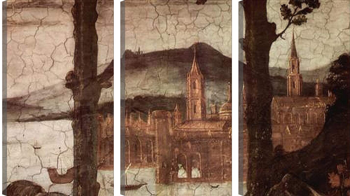Модульная картина - The temptation Christ (detail) Сандро Боттичелли