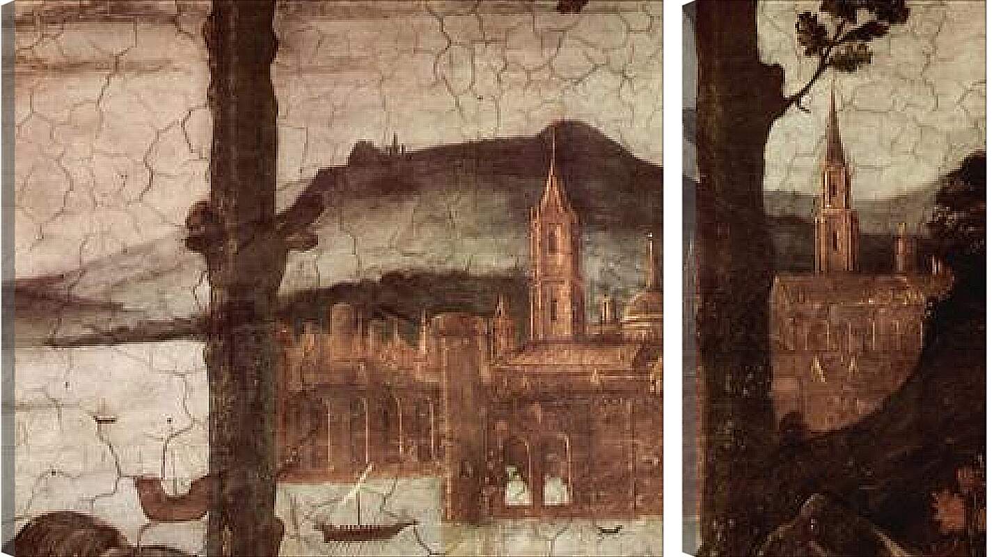 Модульная картина - The temptation Christ (detail) Сандро Боттичелли