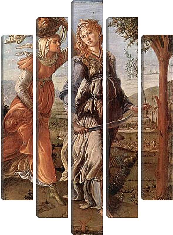 Модульная картина - The return of Judith to Bethulia. Сандро Боттичелли