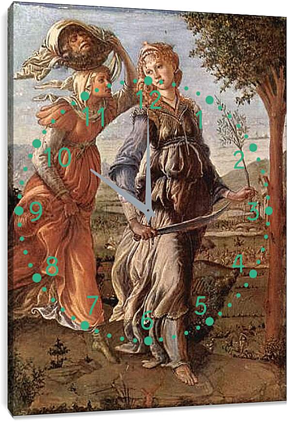 Часы картина - The return of Judith to Bethulia. Сандро Боттичелли