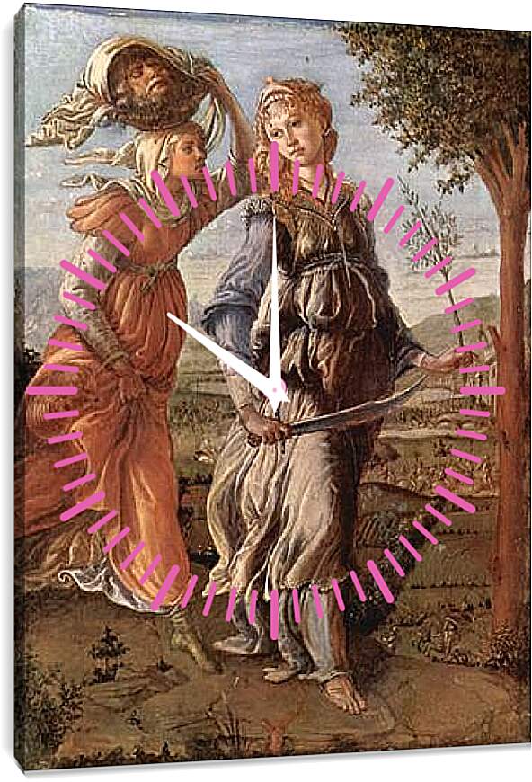 Часы картина - The return of Judith to Bethulia. Сандро Боттичелли