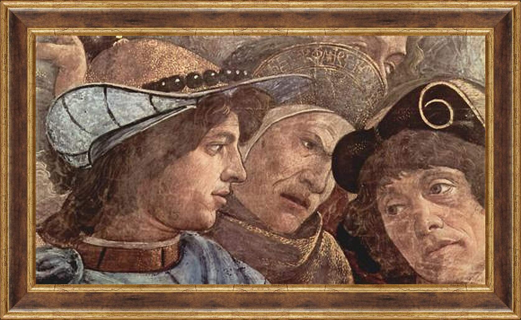 Картина в раме - The punishment of the Leviter (detail 2) Сандро Боттичелли