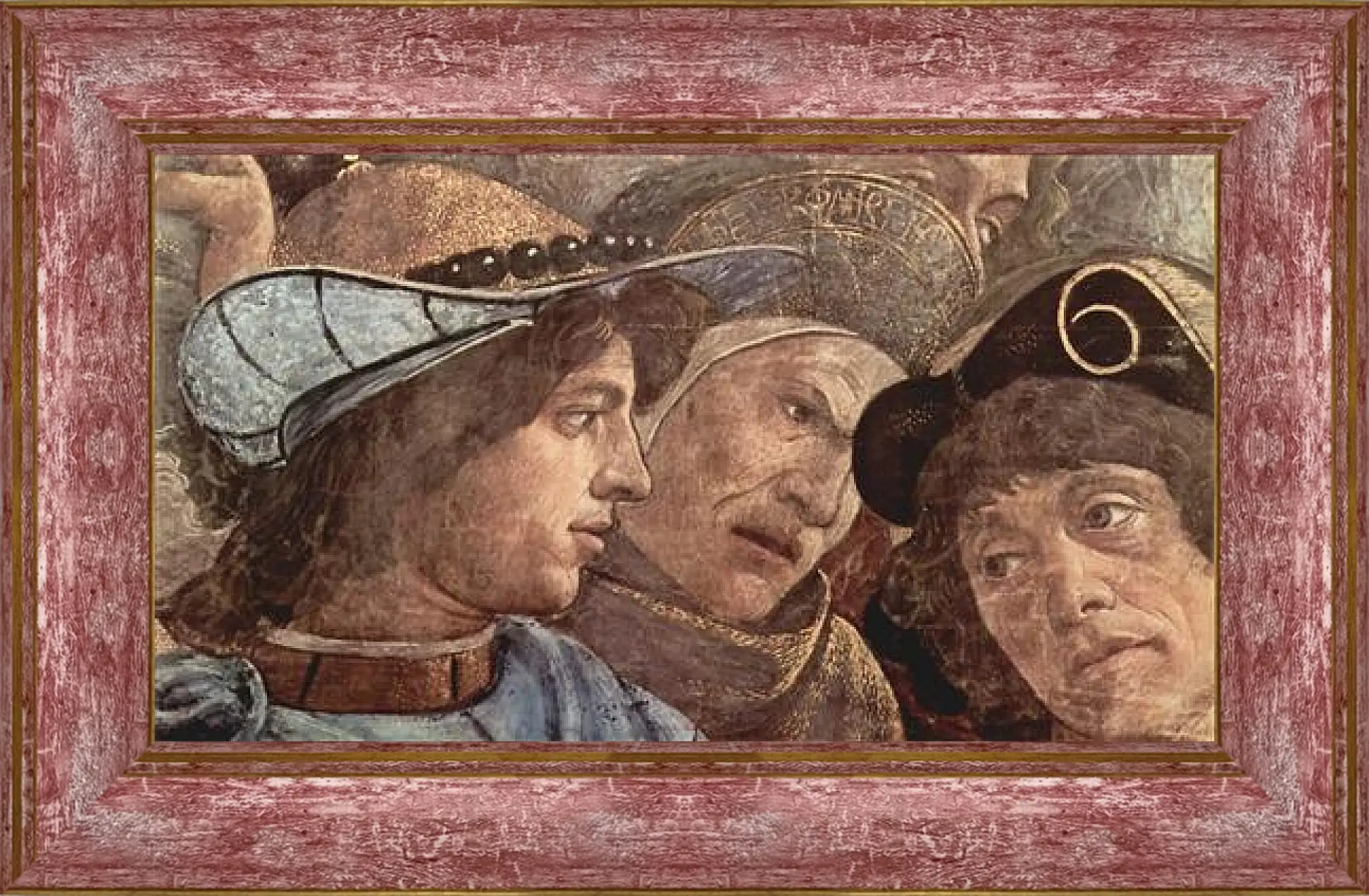 Картина в раме - The punishment of the Leviter (detail 2) Сандро Боттичелли