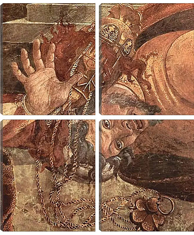 Модульная картина - The punishment of the Leviter (detail) Сандро Боттичелли