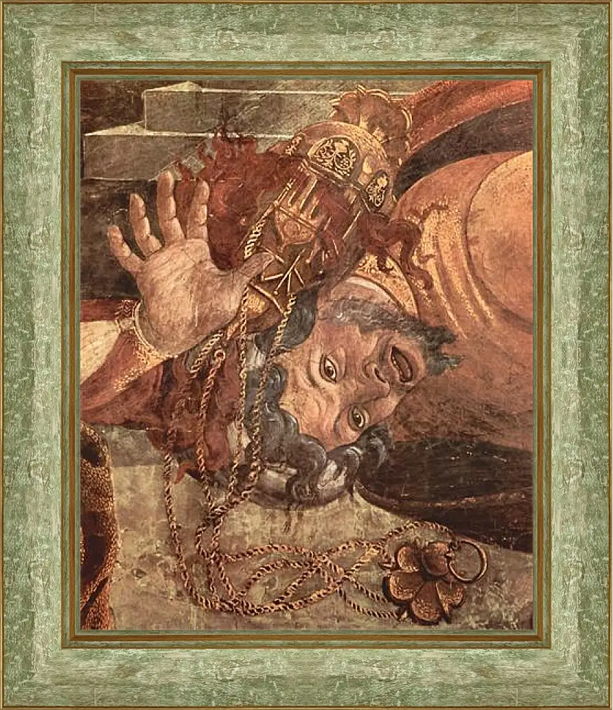 Картина в раме - The punishment of the Leviter (detail) Сандро Боттичелли