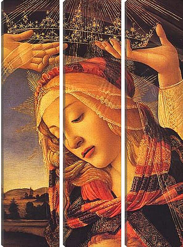 Модульная картина - The Madonna of the Magnificat (detail) Сандро Боттичелли