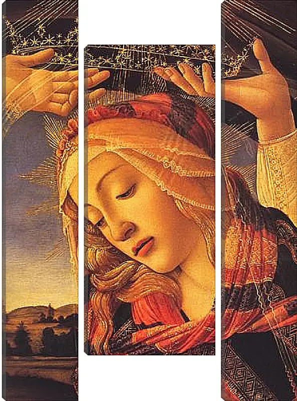 Модульная картина - The Madonna of the Magnificat (detail) Сандро Боттичелли