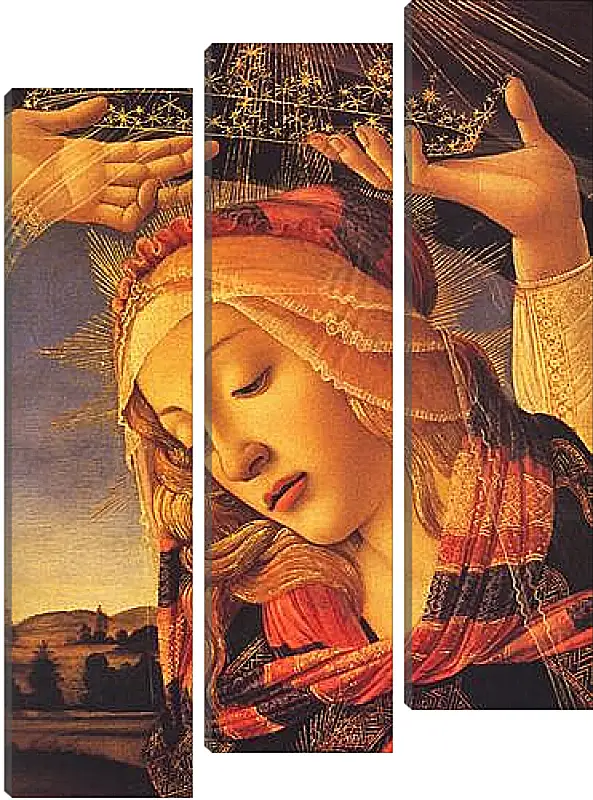 Модульная картина - The Madonna of the Magnificat (detail) Сандро Боттичелли