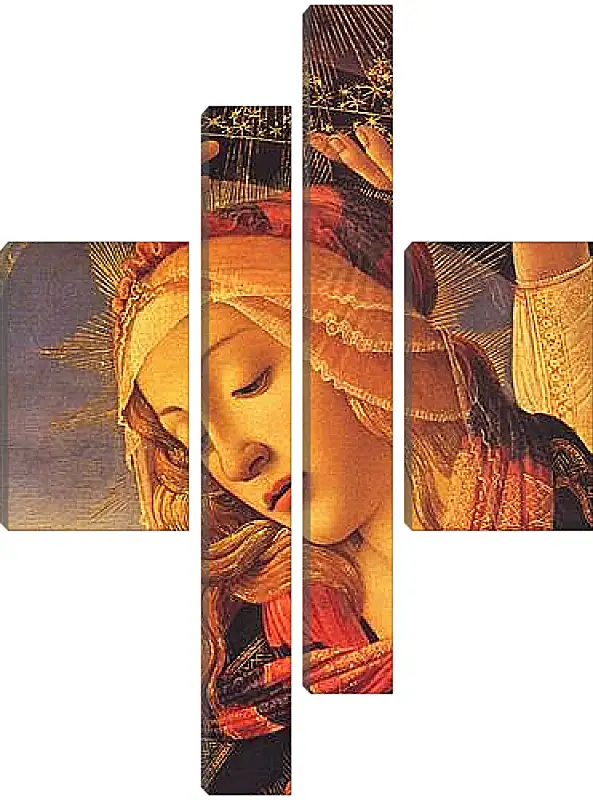 Модульная картина - The Madonna of the Magnificat (detail) Сандро Боттичелли