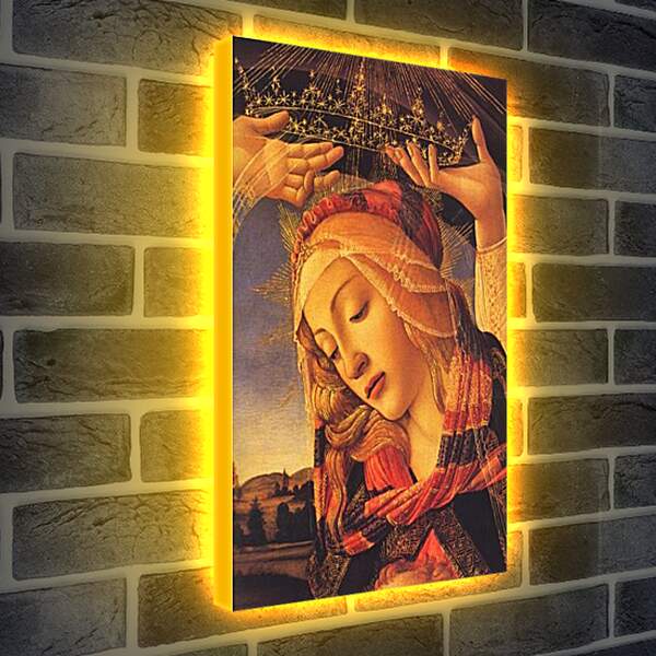 Лайтбокс световая панель - The Madonna of the Magnificat (detail) Сандро Боттичелли