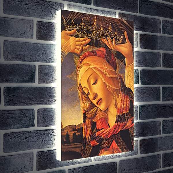 Лайтбокс световая панель - The Madonna of the Magnificat (detail) Сандро Боттичелли