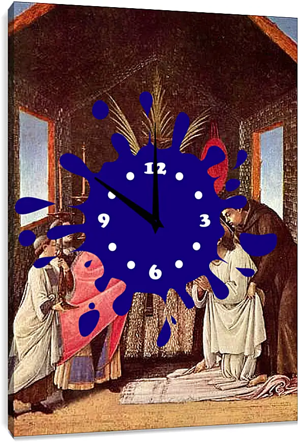 Часы картина - The last coming union of the St. Hieronymus. Сандро Боттичелли