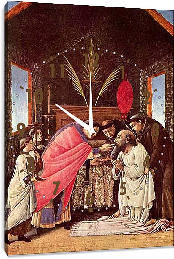 Часы картина - The last coming union of the St. Hieronymus. Сандро Боттичелли