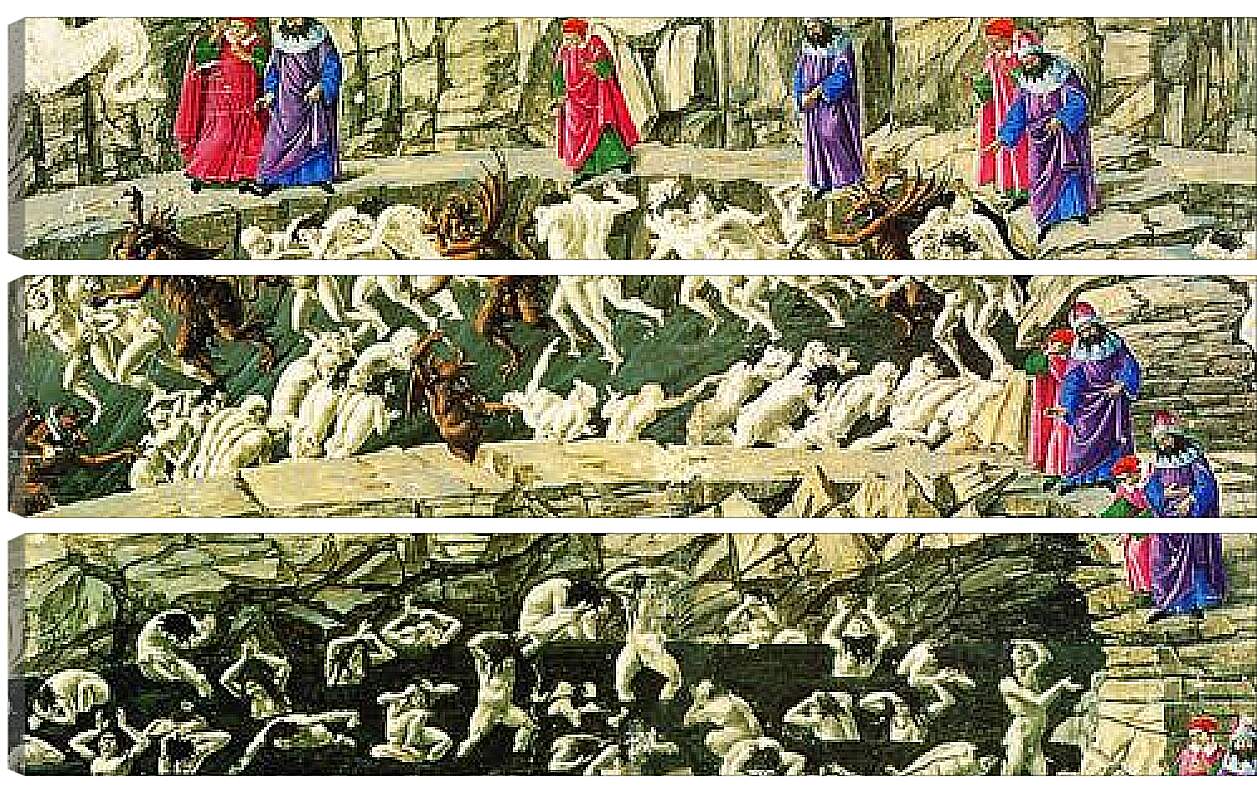 Модульная картина - The Hell, song XVIII. Сандро Боттичелли