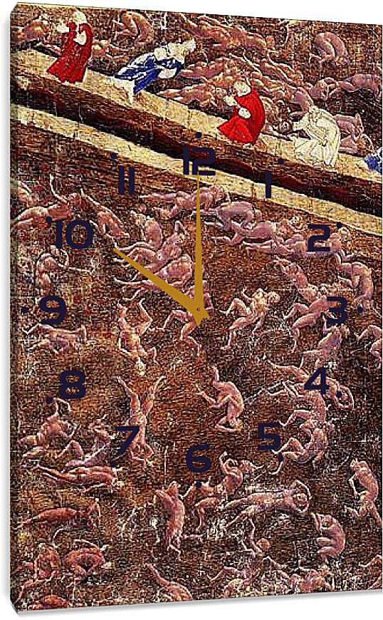Часы картина - The Hell, song XV. Сандро Боттичелли