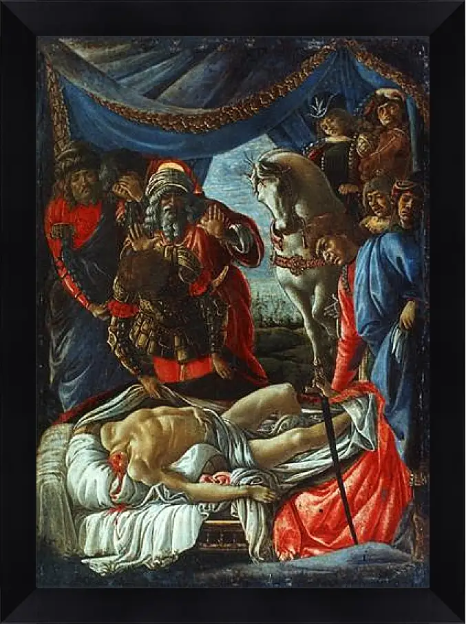 Картина в раме - The Discovery of the Murder of Holofernes. Сандро Боттичелли