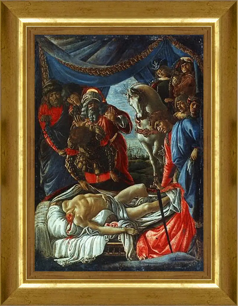 Картина в раме - The Discovery of the Murder of Holofernes. Сандро Боттичелли