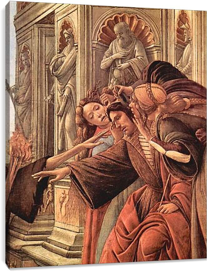 Постер и плакат - The Calumny of Apelles (detail 2) Сандро Боттичелли