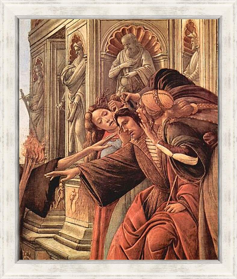 Картина в раме - The Calumny of Apelles (detail 2) Сандро Боттичелли