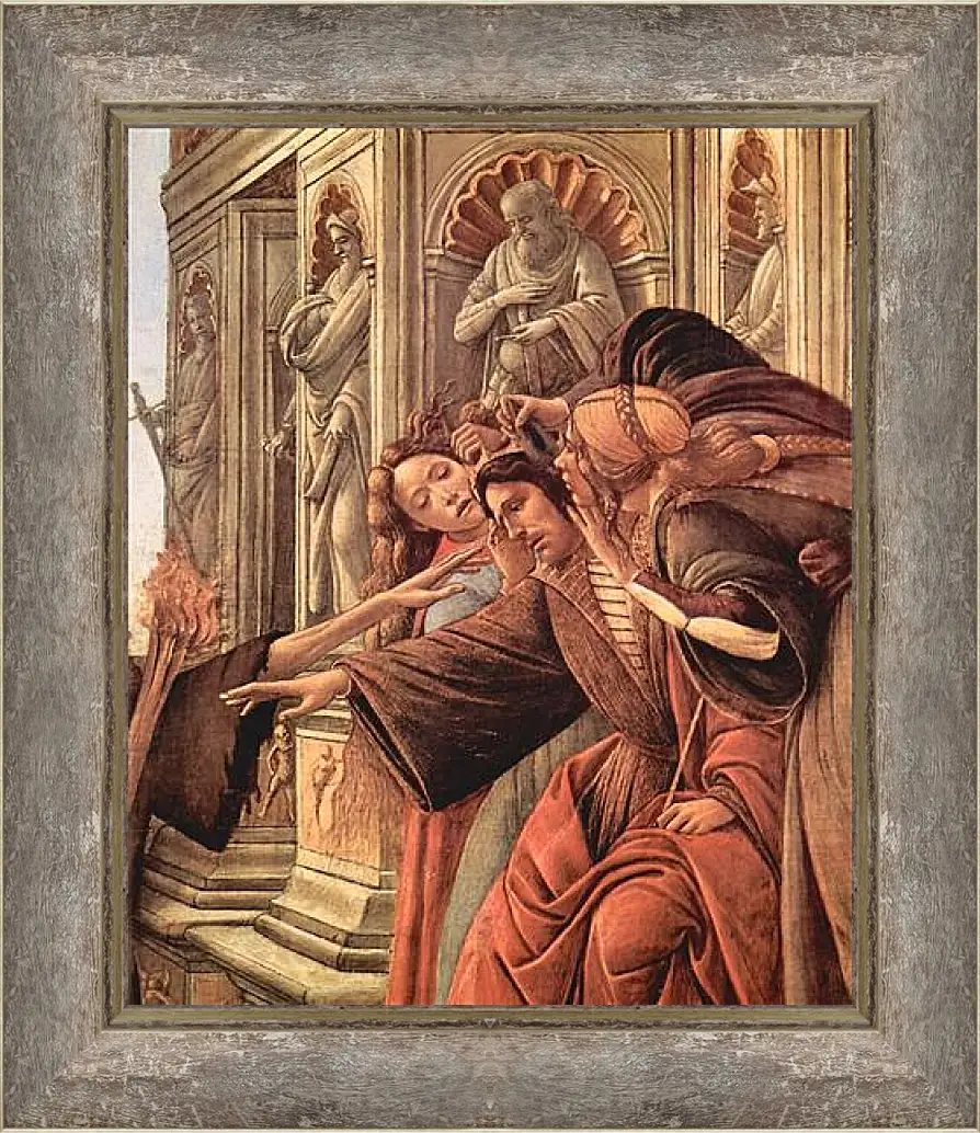 Картина в раме - The Calumny of Apelles (detail 2) Сандро Боттичелли