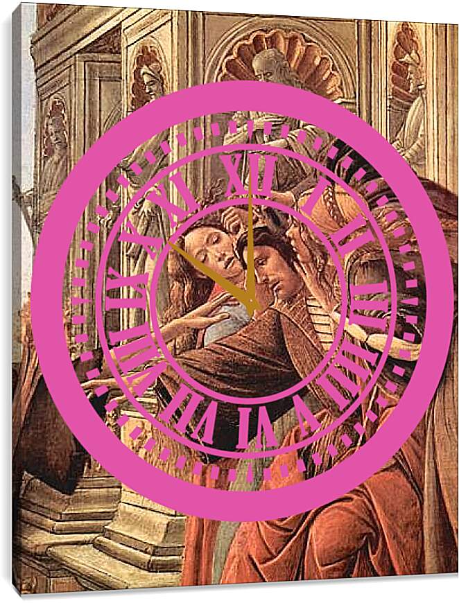 Часы картина - The Calumny of Apelles (detail 2) Сандро Боттичелли